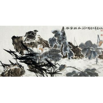 周德国画花鸟平安祥和字画之家