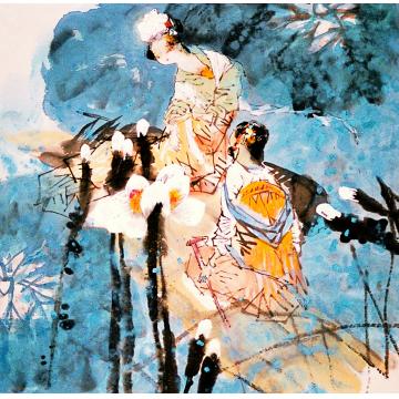 孙光国画人物孙光人物画作字画之家