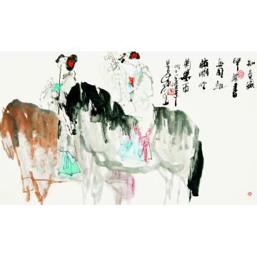 孙光国画人物知音图字画之家