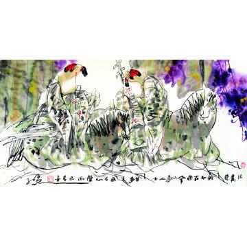 孙光国画人物孙光人物画作字画之家