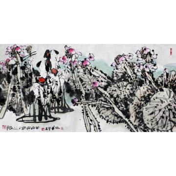 孙光国画花鸟美在荷意字画之家