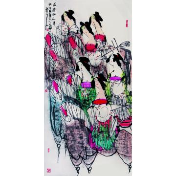 孙光国画人物盛唐丽人见纸上字画之家