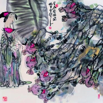 孙光国画人物长安艺韵图字画之家