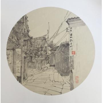 李绵松油画风景惠州龙华村字画之家