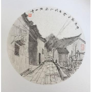 李绵松油画风景广东惠州龙华村记游字画之家
