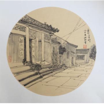 李绵松油画风景惠州龙华村字画之家