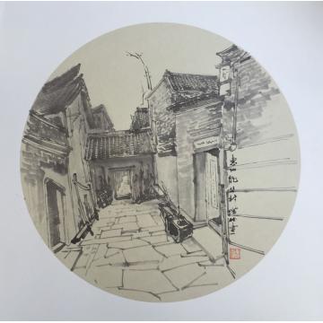 李绵松油画风景惠州龙华村字画之家