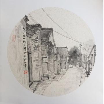 李绵松油画风景广东惠州龙华村记游字画之家