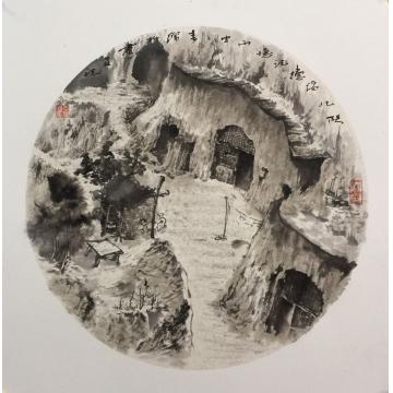 李绵松油画风景陕北绥德记忆字画之家