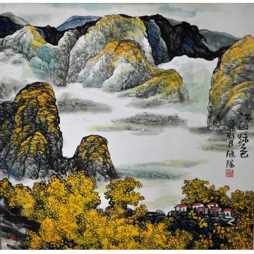 张旭阳国画山水江山秋色字画之家