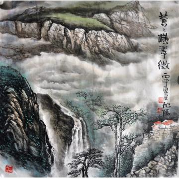 张旭阳国画山水苍苍横翠微字画之家