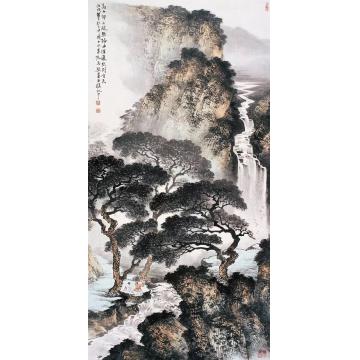 马骏国画山水高山曲径字画之家