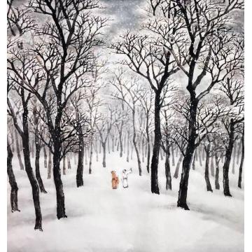 马骏油画风景马骏风景画作字画之家