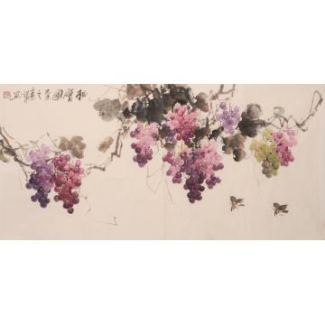 赵洪新国画花鸟秋实图字画之家