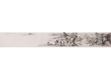 李家明国画山水湖山平远字画之家