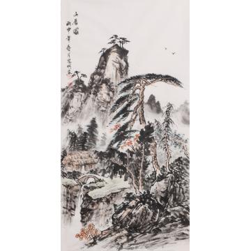 李家明国画山水山居图字画之家