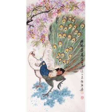 朱德强国画花鸟祥瑞华丽富贵字画之家
