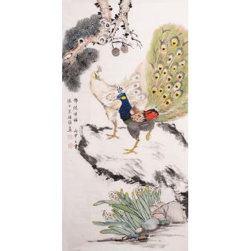 朱德强国画花鸟锦绣前程字画之家