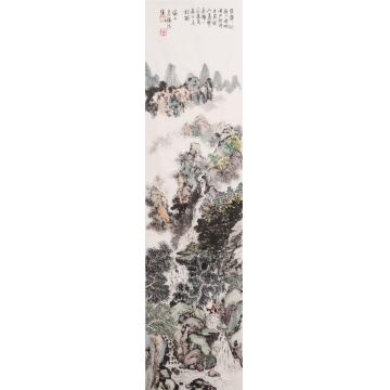 朱德强国画山水骑驴过半桥字画之家