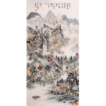 朱德强国画山水无题字画之家