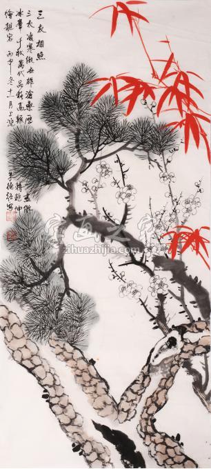 国画家朱德强字画之家