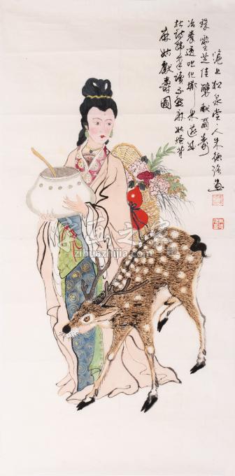 国画家朱德强字画之家
