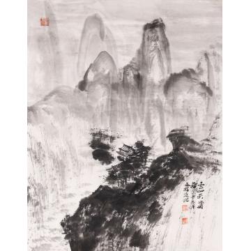 黄国锋国画山水云山天赏图字画之家