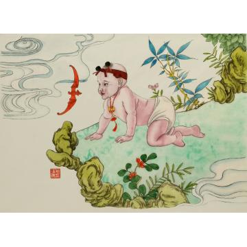 施瑞康国画人物福音图字画之家