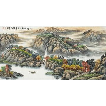 方道平国画山水山野流泉字画之家