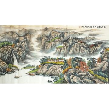 方道平国画山水深山佳境字画之家