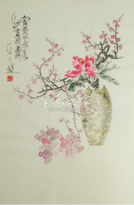 孙景照国画花鸟富贵平安字画之家 孙景照国画花鸟富贵平安字画之家