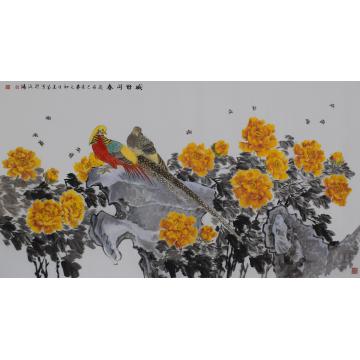 马建成国画花鸟盛世同春字画之家