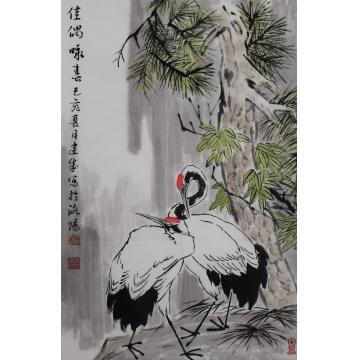 马建成国画花鸟佳偶咏春字画之家