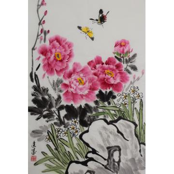 马建成国画花鸟富贵花开字画之家