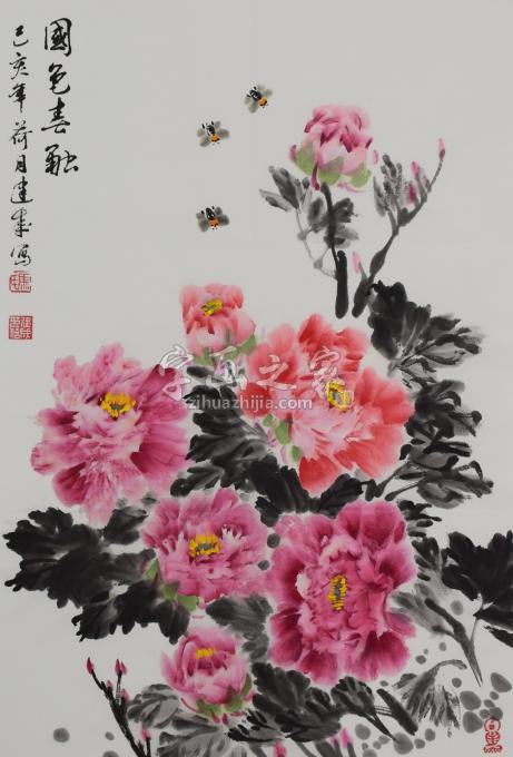 马建成国画花鸟国色春融字画之家 马建成国画花鸟国色春融字画之家
