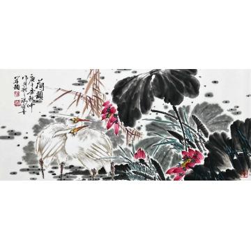 徐鸿海国画花鸟荷韵字画之家