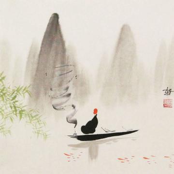 赵芳国画山水禅境字画之家