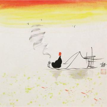 赵芳国画山水禅境字画之家