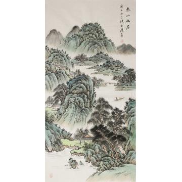张之鹰国画山水春山幽居字画之家