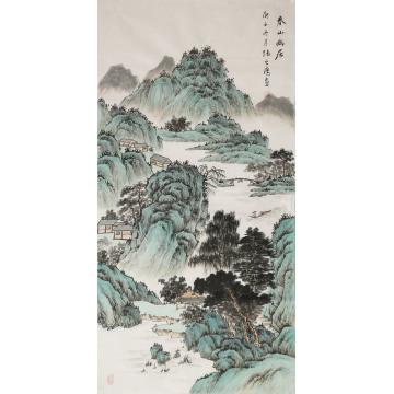 张之鹰国画山水春山幽居字画之家