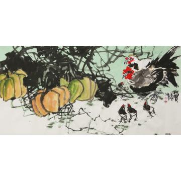 武洪星国画花鸟秋实字画之家