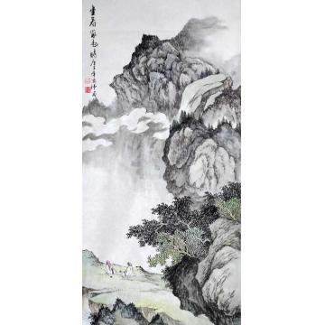 于恩沛国画山水坐看山风起字画之家