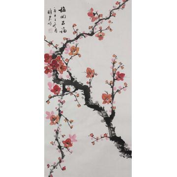 吴雅君国画花鸟梅开五福字画之家