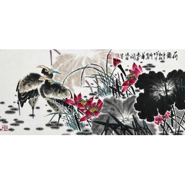 徐鸿海国画花鸟荷韵字画之家