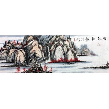 于子俊国画山水峡江秋韵字画之家
