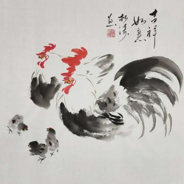 曾松涛国画花鸟吉祥如意字画之家