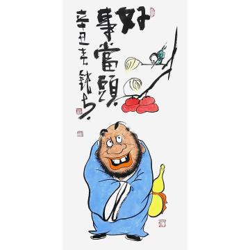 张海波国画人物好事当头字画之家