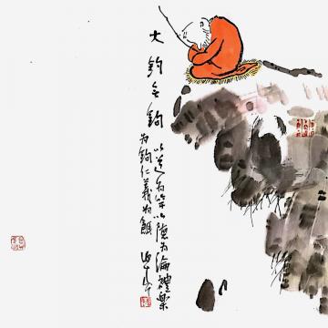 李迎春国画人物大钓无钩字画之家