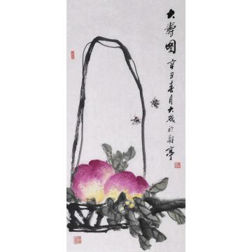 朱大成国画花鸟大寿图字画之家