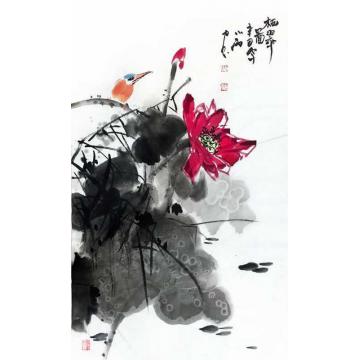周小雨国画花鸟栖翠图字画之家